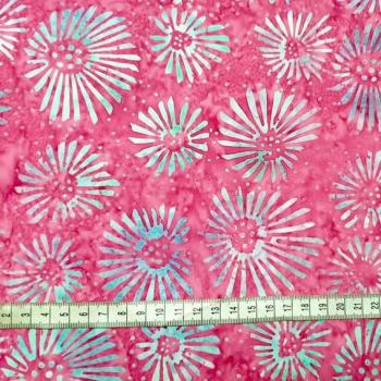 Preview: LIGHTBLUE PINK - Carmine - Batikstoff aus Indonesien
